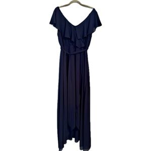 Baltic Born Katya Navy Ruffle Maxi Dress XXXL